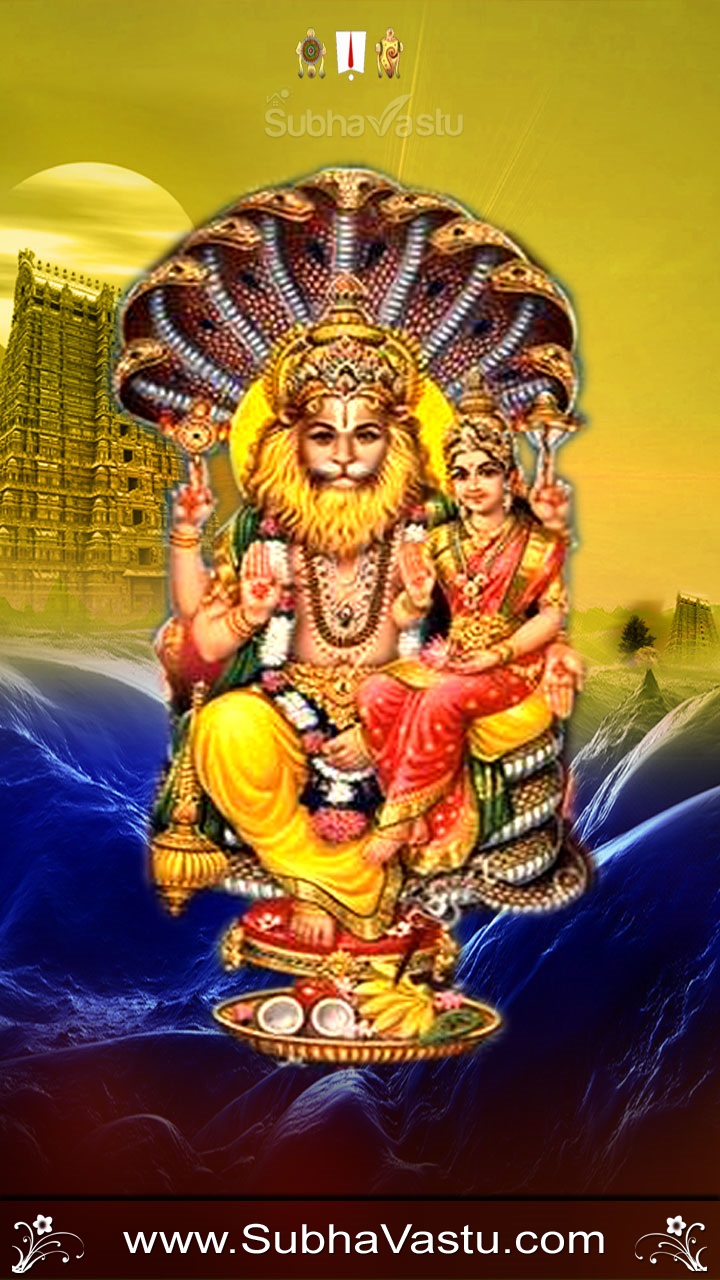 Subhavastu - Spiritual God Desktop Mobile Wallpapers - Category: Narashimha  - Image: Narasimha Swamy Mobile Wallpapers_192