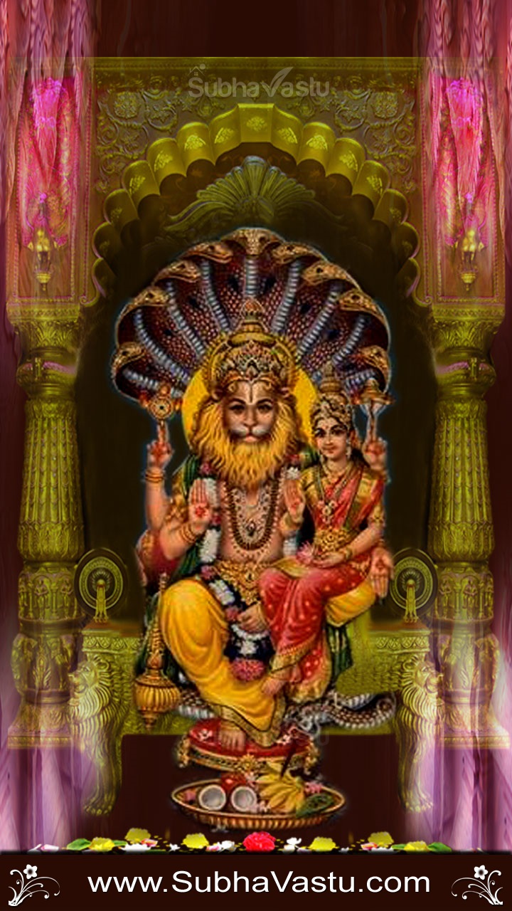 Subhavastu - Spiritual God Desktop Mobile Wallpapers - Category: Narashimha  - Image: Narasimha Swamy Mobile Wallpapers_210