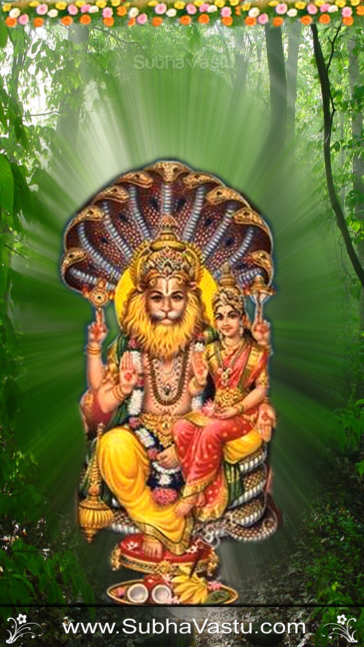 Subhavastu - Spiritual God Desktop Mobile Wallpapers - Category: Narashimha  - Image: Narasimha Swamy Mobile Wallpapers_226