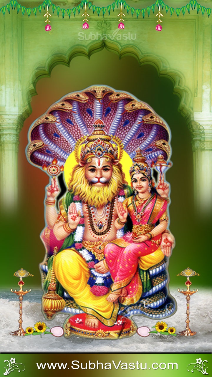 Subhavastu - Hindu God Wallpapers | Desktop | Cellphone - Category:  Narashimha - Image: Narasimha Swamy Mobile Wallpapers_307