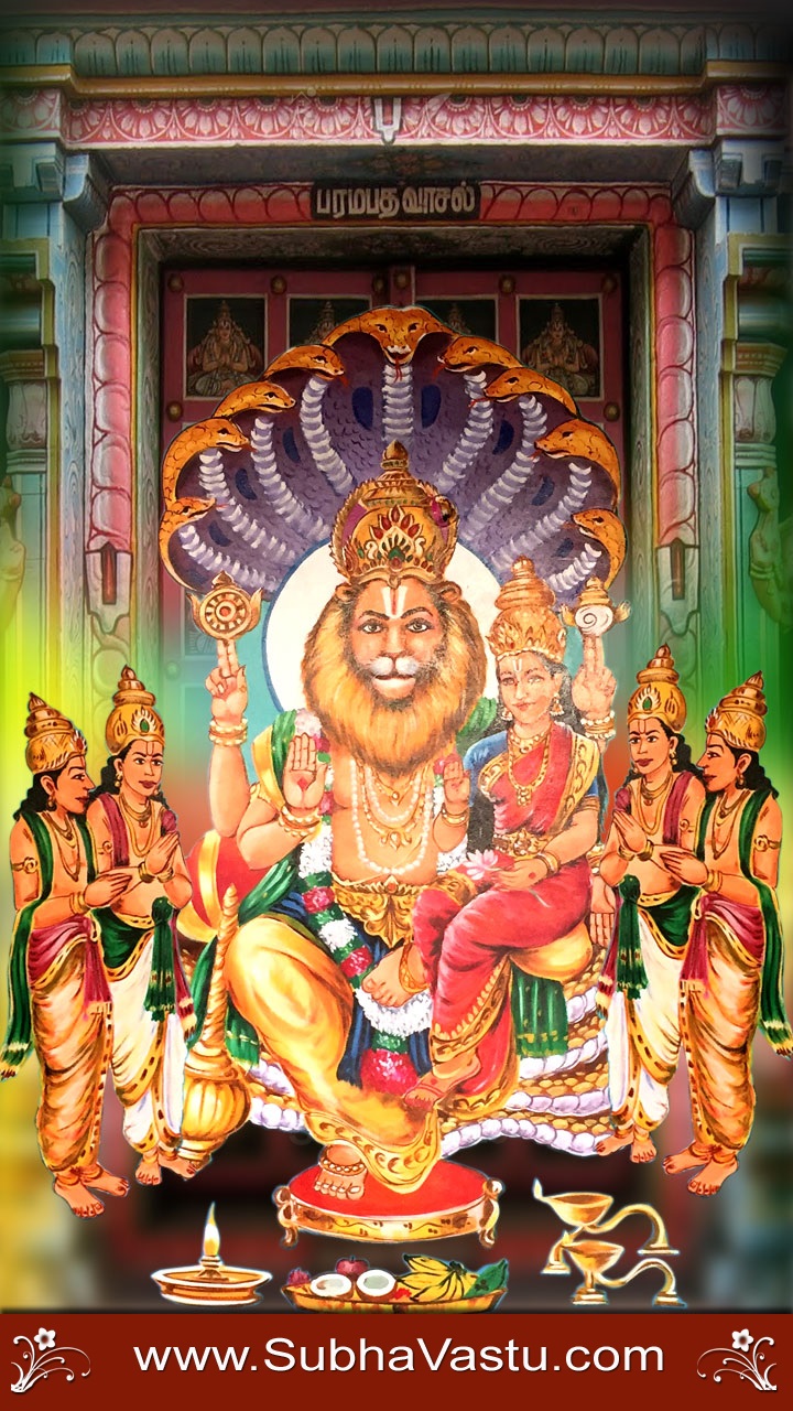 Subhavastu - Spiritual God Desktop Mobile Wallpapers - Category: Narashimha  - Image: Narasimha Swamy Mobile Wallpapers_445