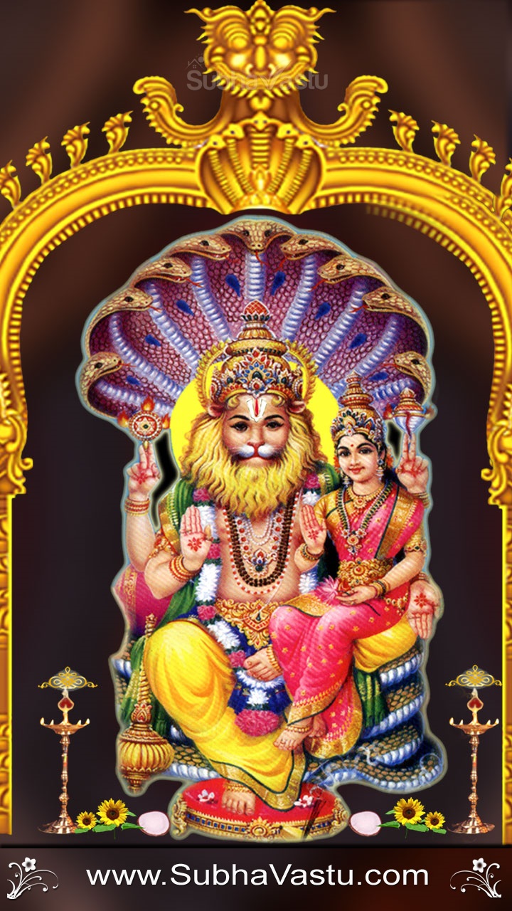 Subhavastu - Spiritual God Desktop Mobile Wallpapers - Category: Narashimha  - Image: Narasimha Swamy Mobile Wallpapers_448
