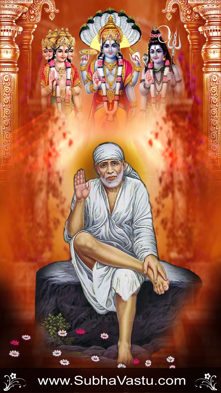 Subhavastu - Spiritual God Desktop Mobile Wallpapers - Category: Saibaba -  Image: Saibaba Mobile Wallpaper_548